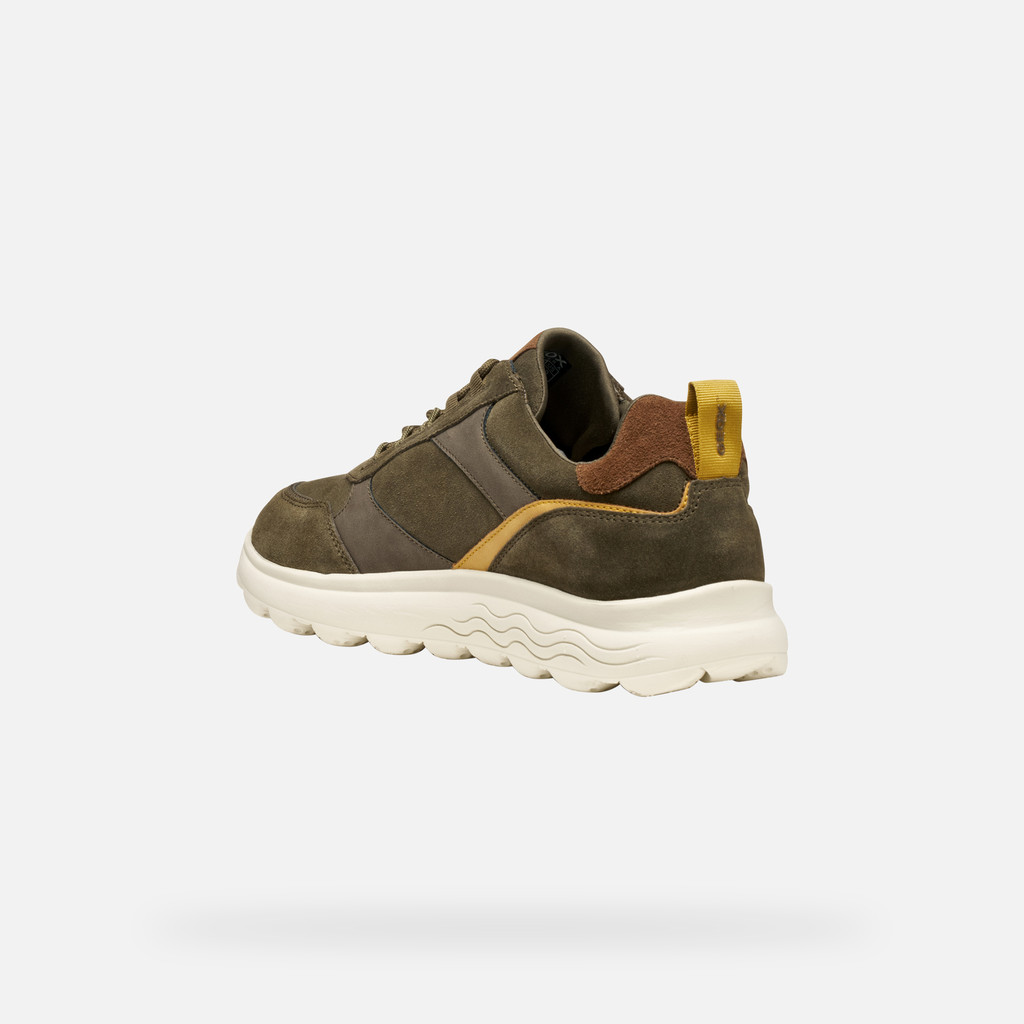 Low top sneakers SPHERICA MAN Military/Browncotto - image number 3 | GEOX