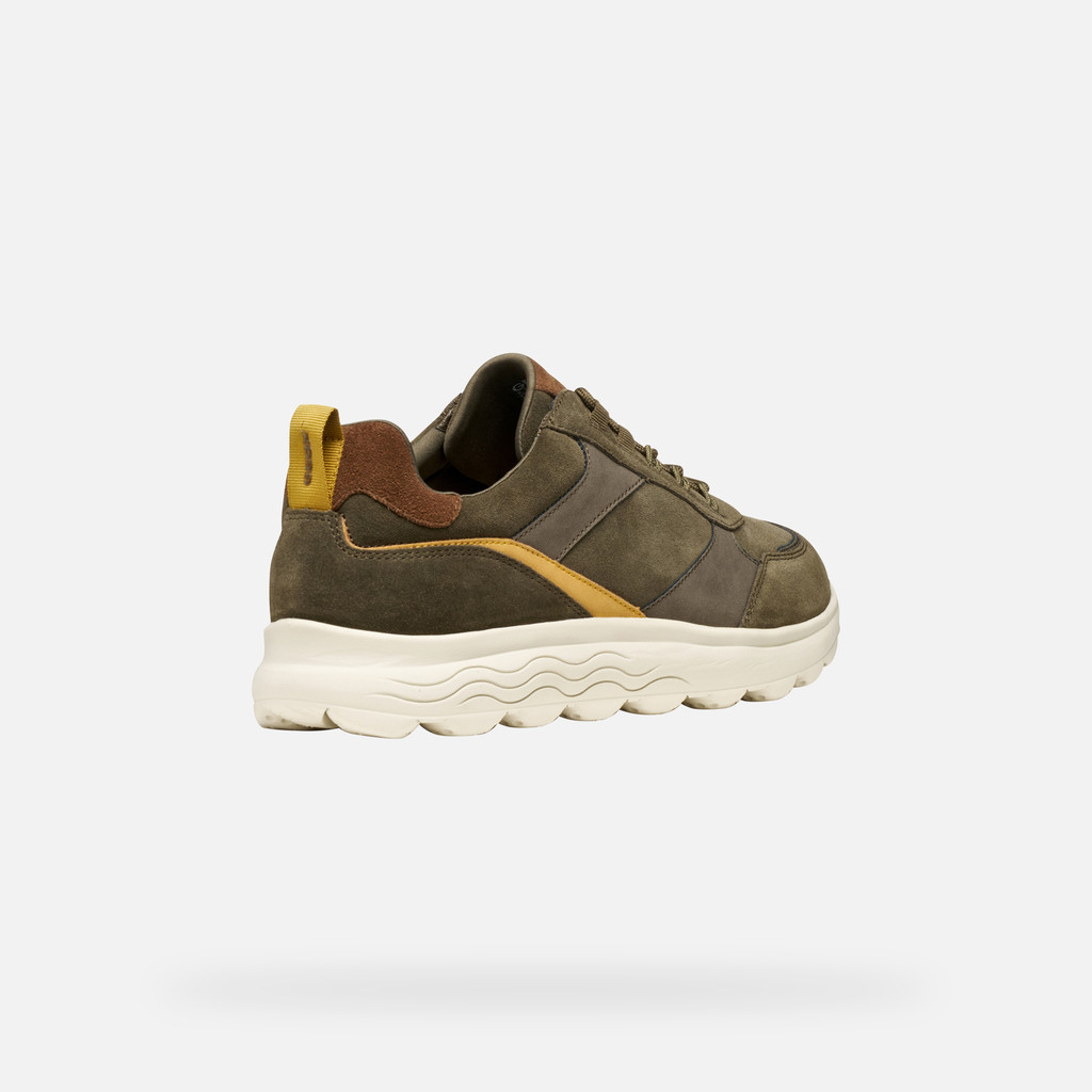 Low top sneakers SPHERICA MAN Military/Browncotto - image number 4 | GEOX