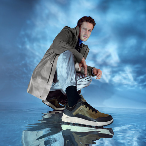 Waterproof trainers SPHERICA 4X4 ABX MAN Military - image number 7 | GEOX