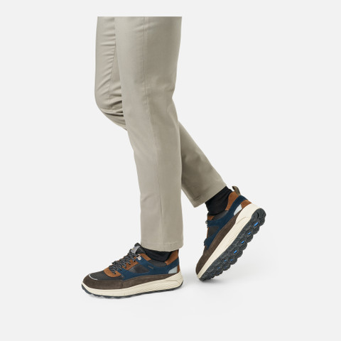 Waterproof trainers SPHERICA 4X4 ABX MAN Dark Brown/Navy - image number 2 | GEOX