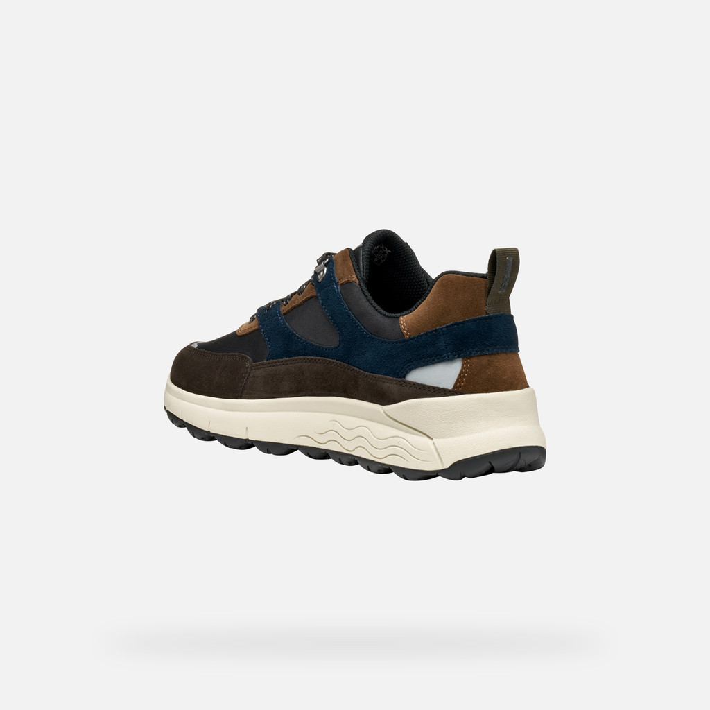 Waterproof trainers SPHERICA 4X4 ABX MAN Dark Brown/Navy - image number 3 | GEOX