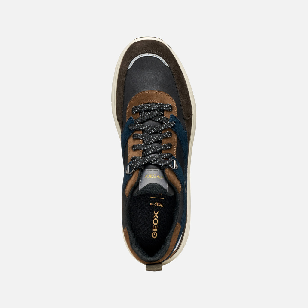 Waterproof trainers SPHERICA 4X4 ABX MAN Dark Brown/Navy - image number 5 | GEOX