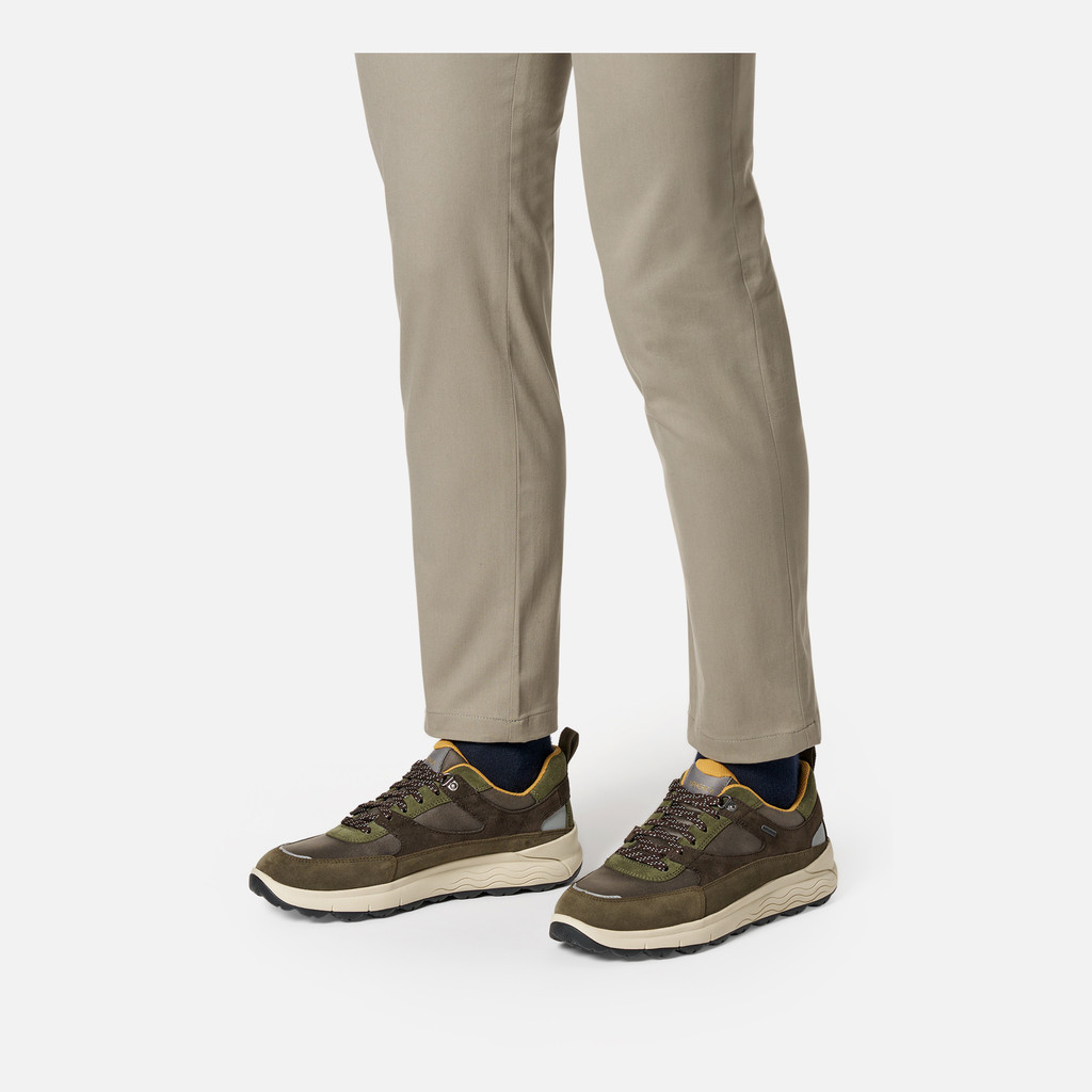 Waterproof trainers SPHERICA 4X4 ABX MAN Military/Coffee - image number 2 | GEOX