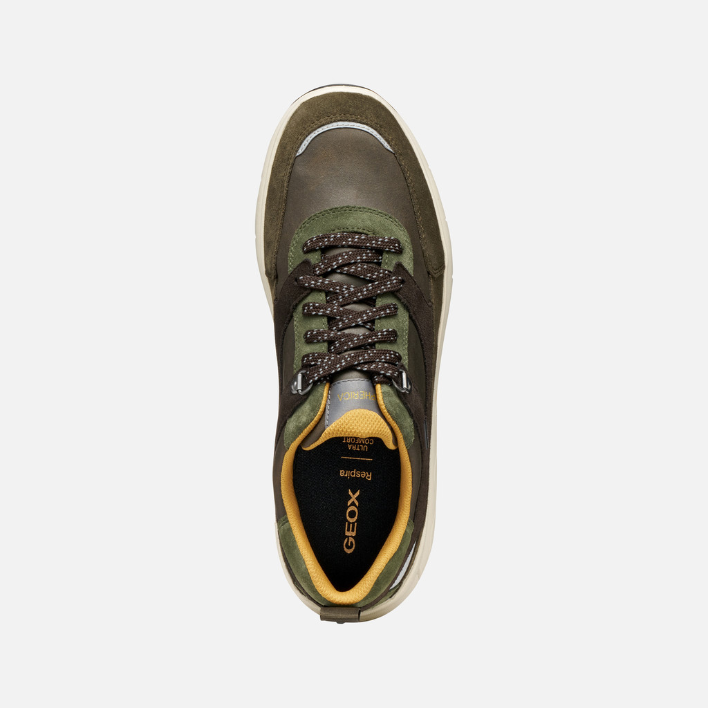 Waterproof trainers SPHERICA 4X4 ABX MAN Military/Coffee - image number 6 | GEOX