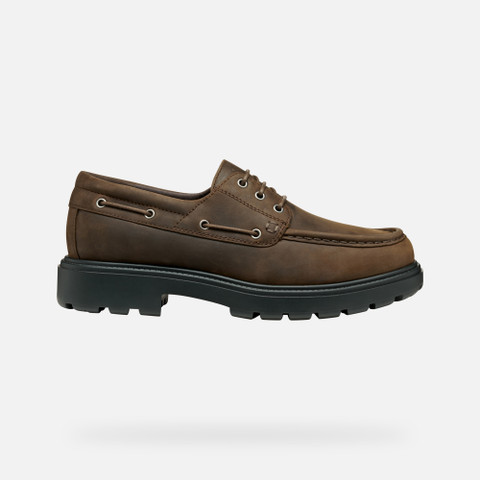 Suede loafers SPHERICA EC7 MAN Coffee - image number 1 | GEOX