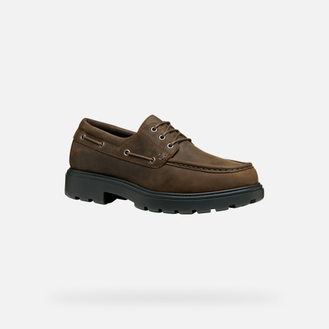 Suede loafers SPHERICA EC7 MAN Coffee - image number 2 | GEOX