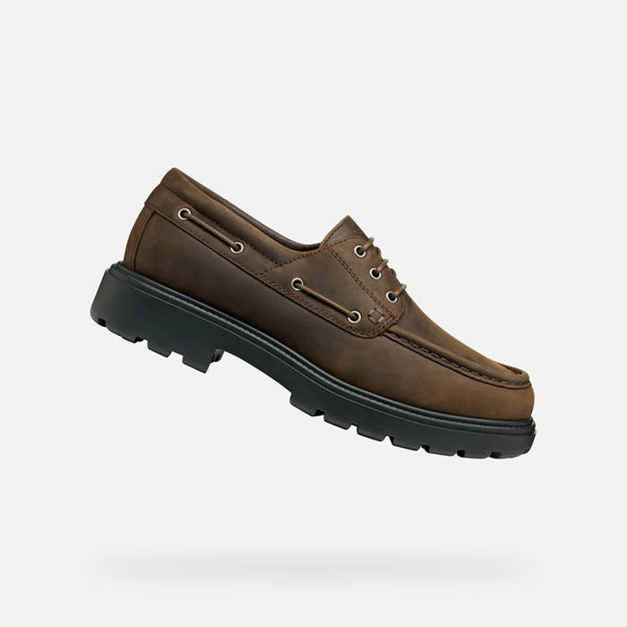 Mocassins en daim SPHERICA EC7 HOMME Brun foncé | GEOX