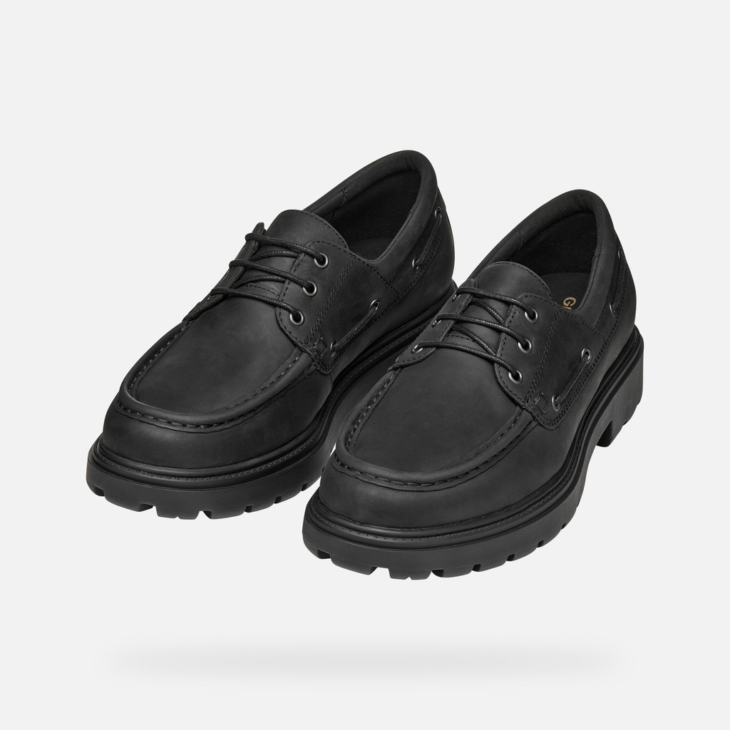 Mocassini in pelle SPHERICA EC7 UOMO Nero - image number 8 | GEOX