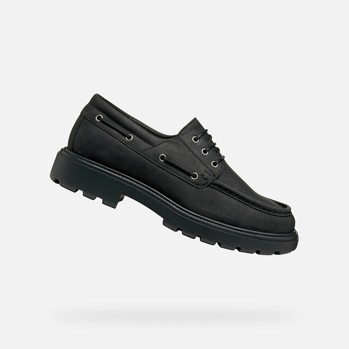 Mocassins en daim SPHERICA EC7 HOMME Noir | GEOX