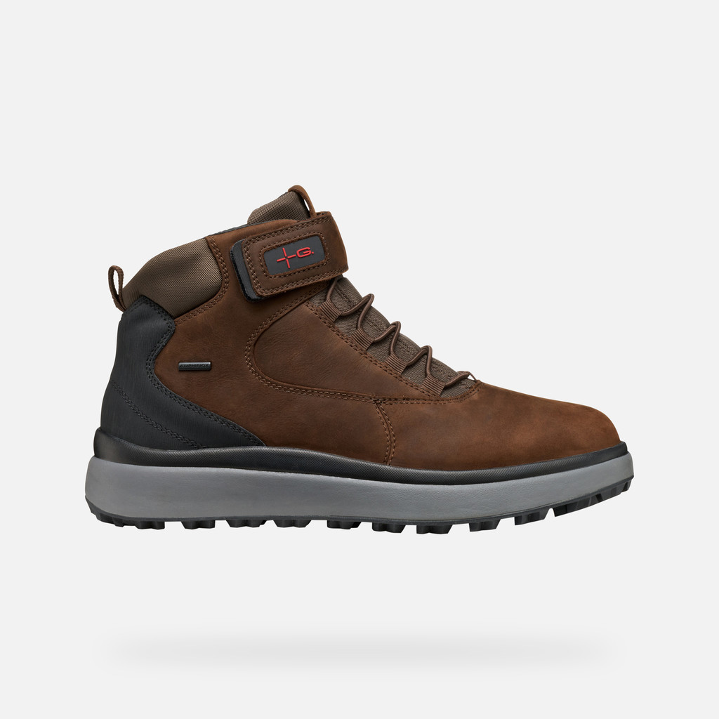 Waterproof boots GRANITO + GRIP ABX MAN Dark Brown - image number 1 | GEOX