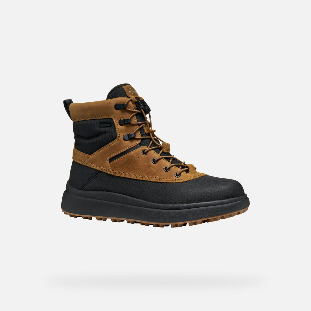 Waterproof boots GRANITO + GRIP ABX MAN Mustard/Black - image number 2 | GEOX