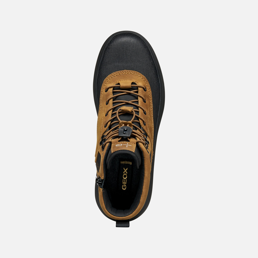 Waterproof boots GRANITO + GRIP ABX MAN Mustard/Black - image number 5 | GEOX