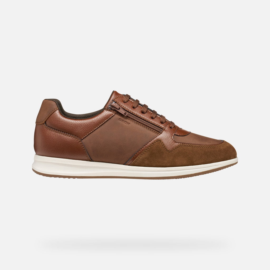 Low top sneakers AVERY MAN Brown cotto - image number 1 | GEOX
