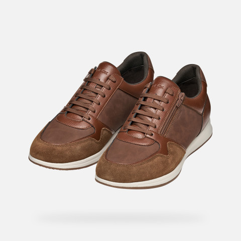 Zipped shoes AVERY MAN Brown cotto - image number 8 | GEOX