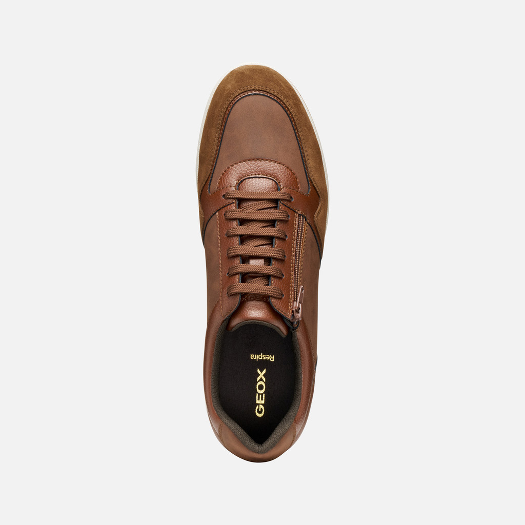 Low top sneakers AVERY MAN Brown cotto - image number 5 | GEOX