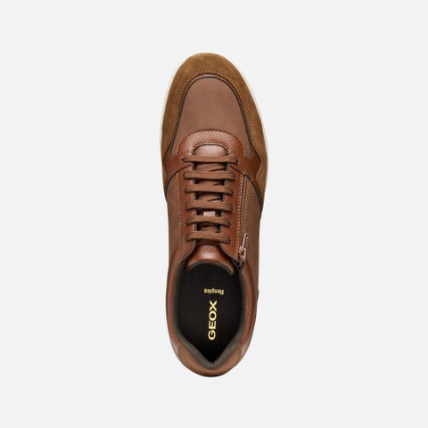 Low top sneakers AVERY MAN Brown cotto - image number 5 | GEOX