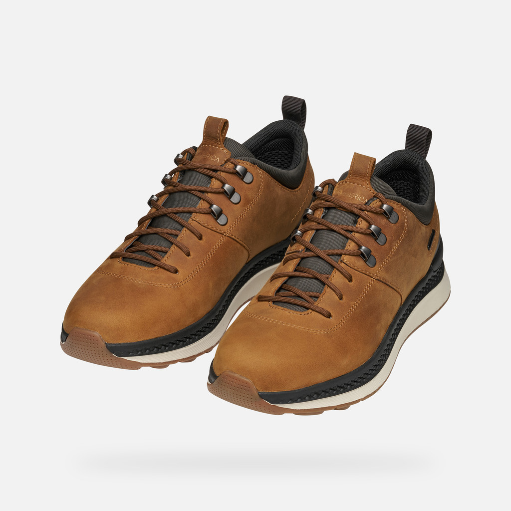 Waterproof trainers SPHERICA ACTIF X2 ABX MAN Mustard - image number 8 | GEOX