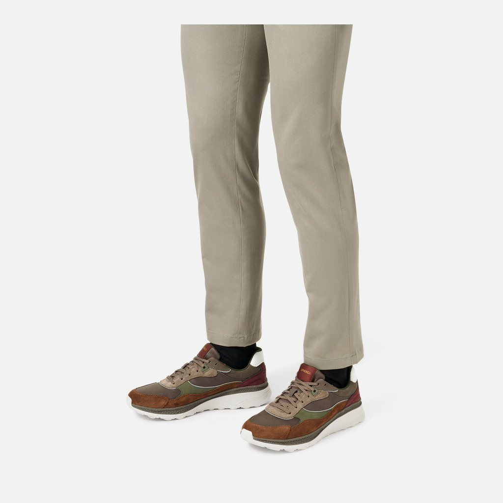 Low top sneakers SPHERICA ACTIF X1 MAN Dove Grey/Browncotto - image number 2 | GEOX