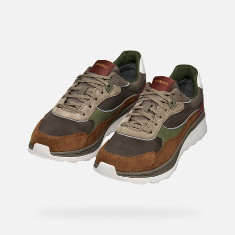 Low top sneakers SPHERICA ACTIF X1 MAN Dove Grey/Browncotto - image number 7 | GEOX