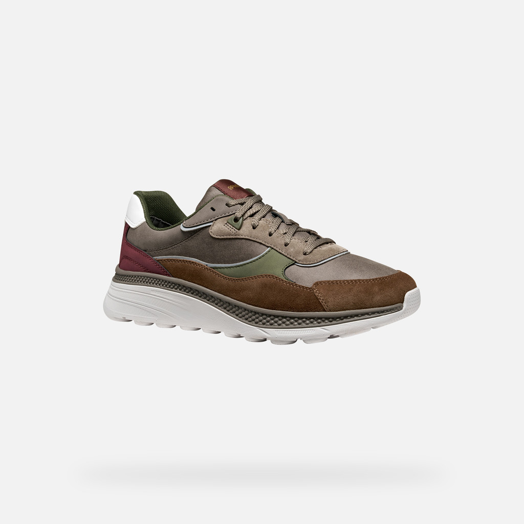 Low top sneakers SPHERICA ACTIF X1 MAN Dove Grey/Browncotto - image number 2 | GEOX
