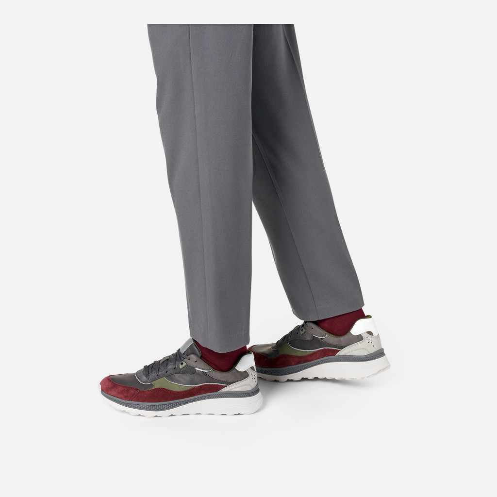 Low top sneakers SPHERICA ACTIF X1 MAN Graphite/Wine - image number 2 | GEOX
