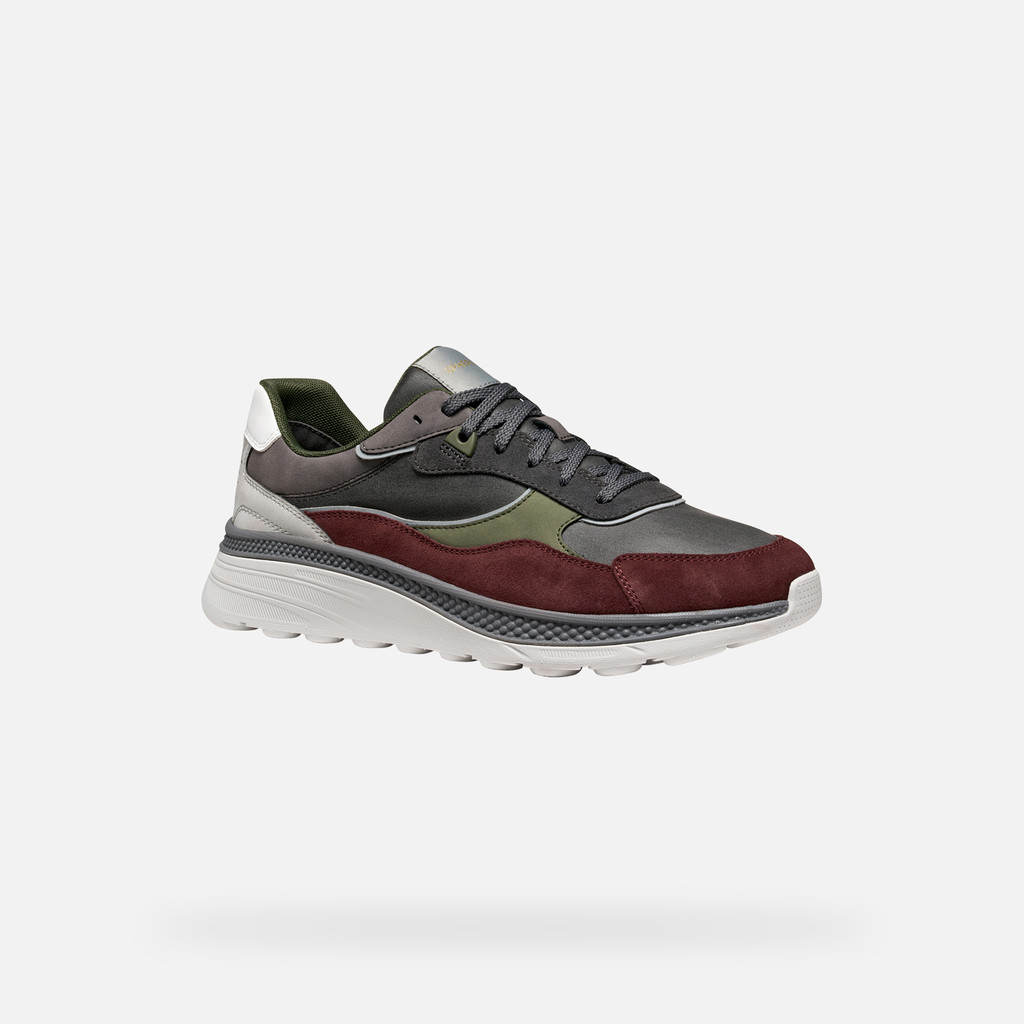 Low top sneakers SPHERICA ACTIF X1 MAN Graphite/Wine - image number 3 | GEOX