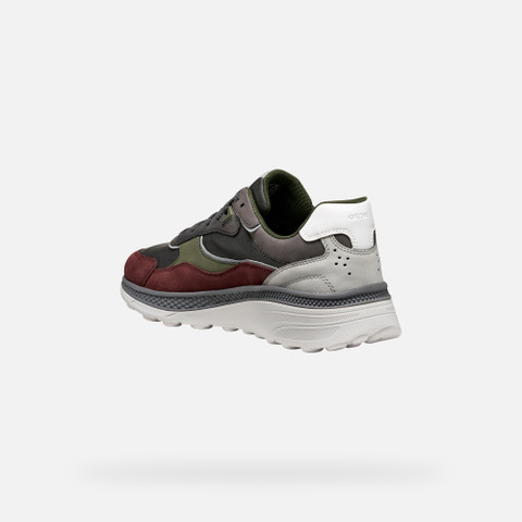 Low top sneakers SPHERICA ACTIF X1 MAN Graphite/Wine - image number 4 | GEOX