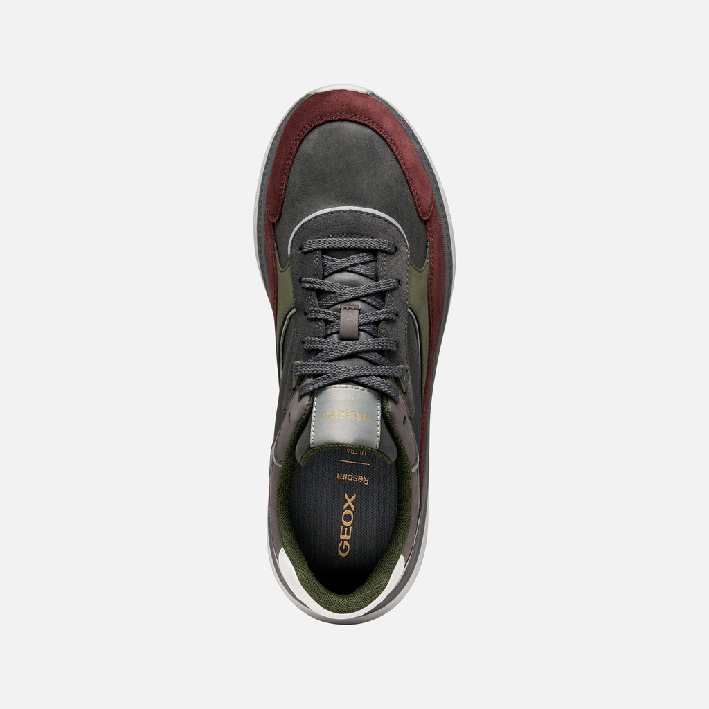Low top sneakers SPHERICA ACTIF X1 MAN Graphite/Wine - image number 6 | GEOX