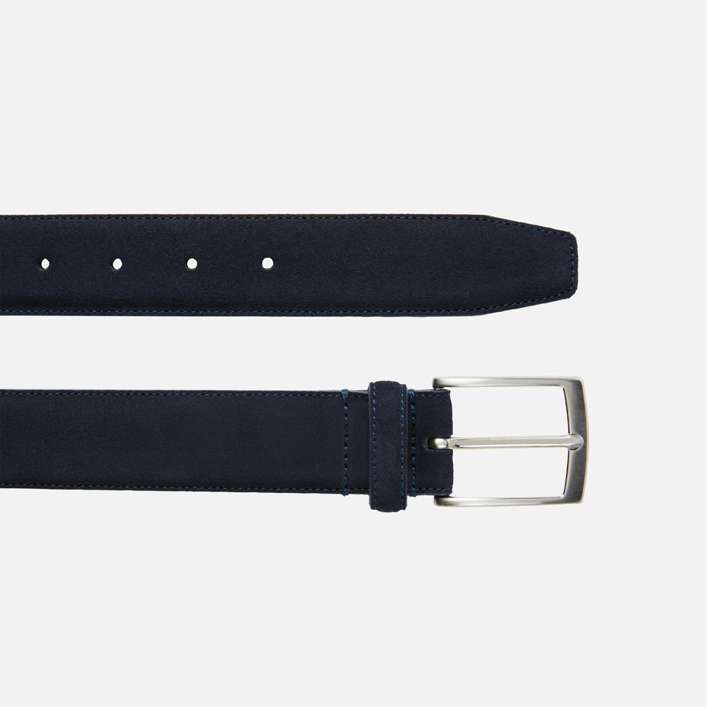 Leather belt BELT MAN Navy - image number 1 | GEOX