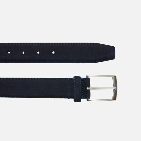 Leather belt BELT MAN Navy - image number 1 | GEOX