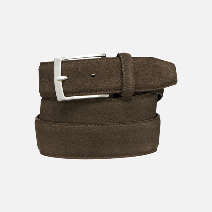 Cintura in pelle BELT UOMO Testa di moro | GEOX