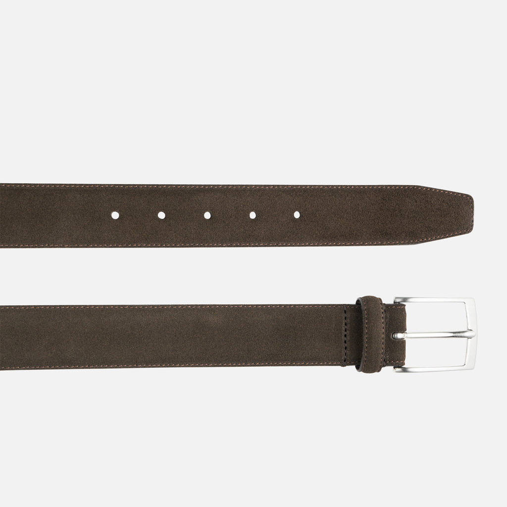 Leather belt BELT MAN Dark Coffee - image number 1 | GEOX