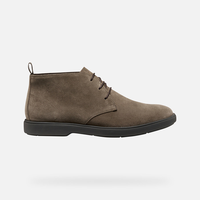 Suede ankle boots SPHERICA EC17 MAN Dove grey | GEOX
