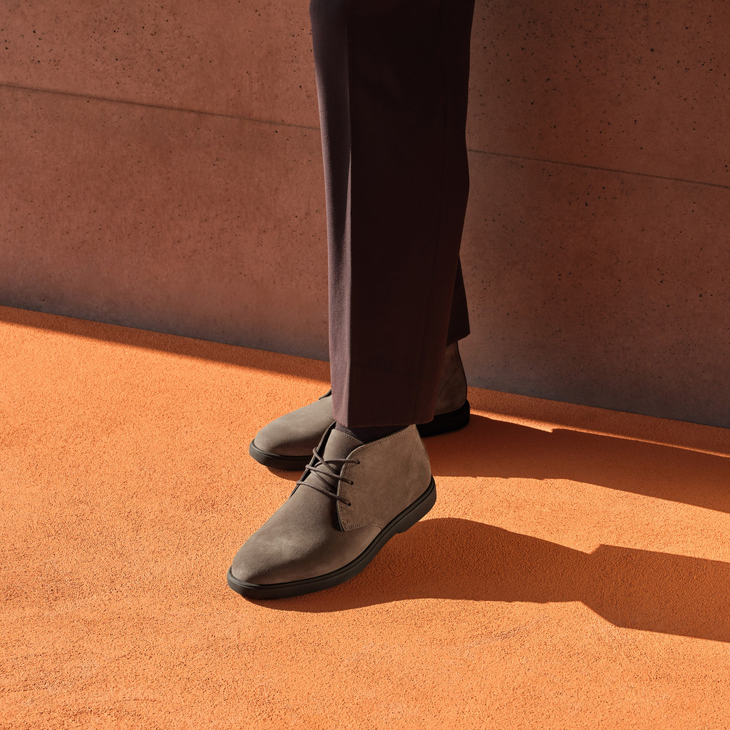 Suede ankle boots SPHERICA EC17 MAN Dove grey - image number 7 | GEOX
