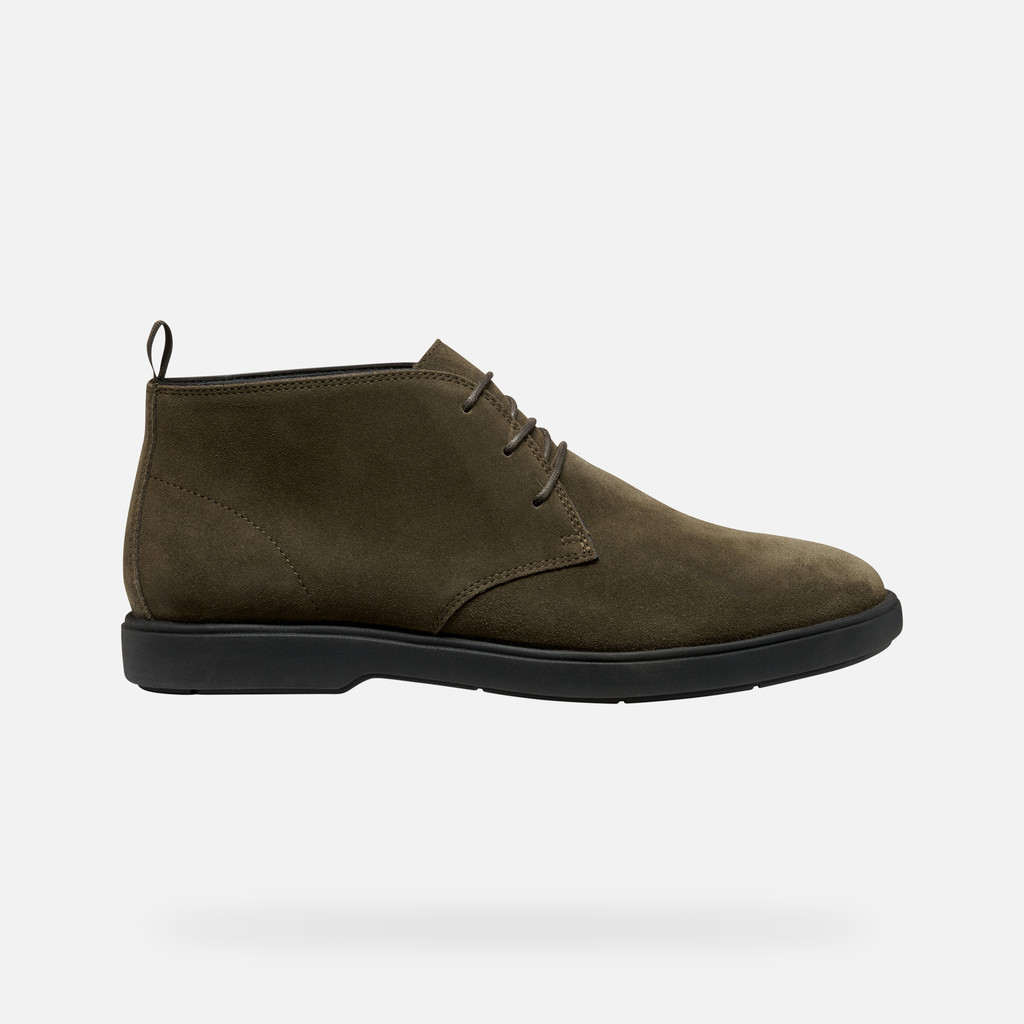 Suede ankle boots SPHERICA EC17 MAN Military - image number 1 | GEOX