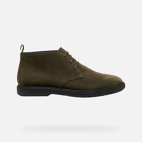 Suede ankle boots SPHERICA EC17 MAN Military - image number 1 | GEOX