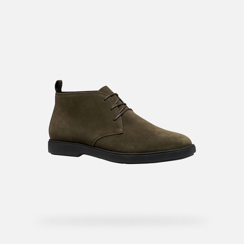 Suede ankle boots SPHERICA EC17 MAN Military - image number 2 | GEOX