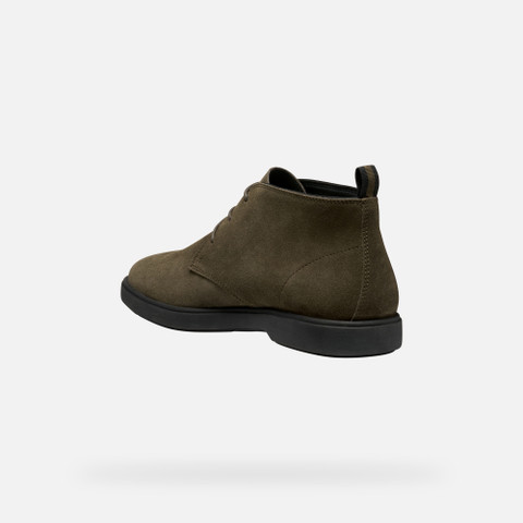 Suede ankle boots SPHERICA EC17 MAN Military - image number 3 | GEOX