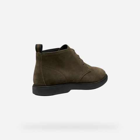 Suede ankle boots SPHERICA EC17 MAN Military - image number 4 | GEOX