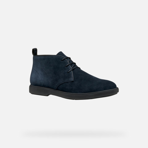 Suede ankle boots SPHERICA EC17 MAN Navy - image number 2 | GEOX
