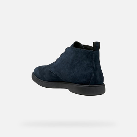 Suede ankle boots SPHERICA EC17 MAN Navy - image number 3 | GEOX