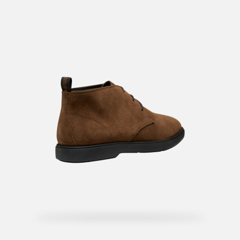Suede ankle boots SPHERICA EC17 MAN Brown cotto - image number 4 | GEOX