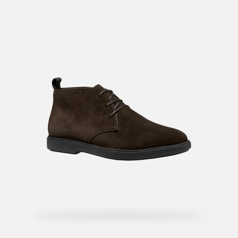 Suede ankle boots SPHERICA EC17 MAN Dark Brown - image number 2 | GEOX