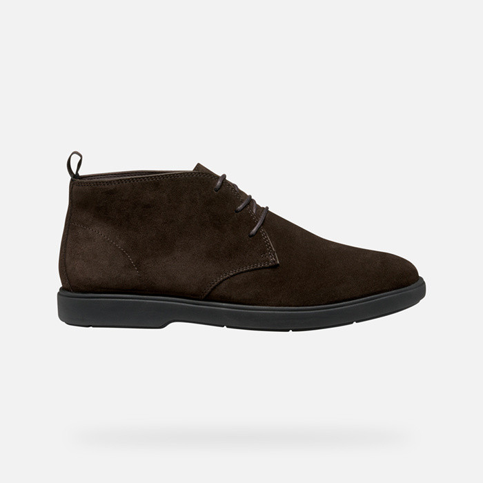 Suede ankle boots SPHERICA EC17 MAN Dark Brown | GEOX
