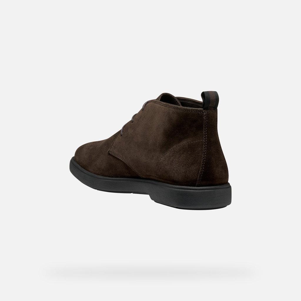 Suede ankle boots SPHERICA EC17 MAN Dark Brown - image number 3 | GEOX