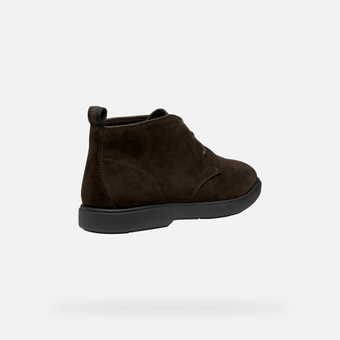 Suede ankle boots SPHERICA EC17 MAN Dark Brown - image number 4 | GEOX