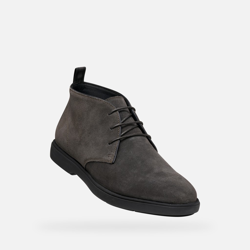 Bottines en daim SPHERICA EC17 HOMME Marron caf&eacute; - image number 4 | GEOX