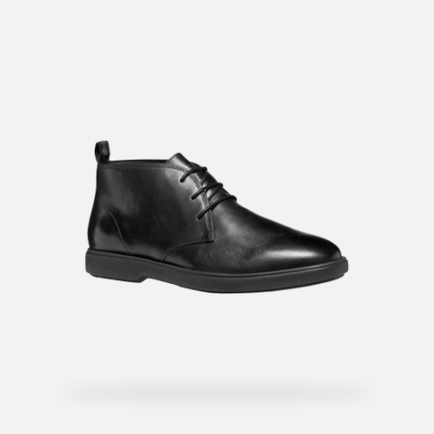 Leather ankle boots SPHERICA EC17 MAN Black - image number 2 | GEOX