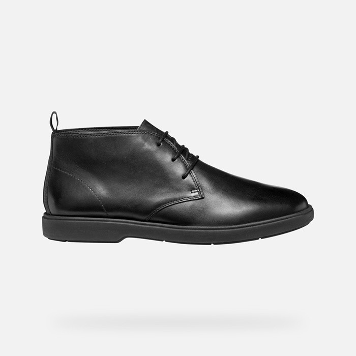 Leather ankle boots SPHERICA EC17 MAN Black | GEOX