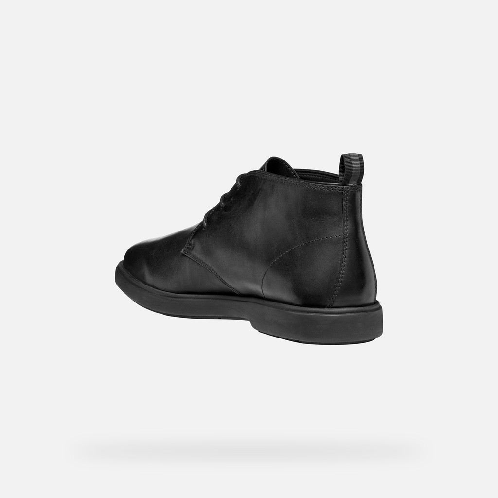 Leather ankle boots SPHERICA EC17 MAN Black - image number 3 | GEOX